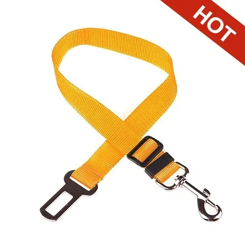 Dog Car Seat Belt Safety Protector Travel Pets Accessories Dog Leash Collar Breakaway Solid Car Harness