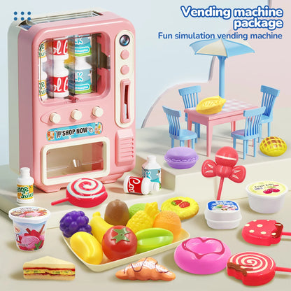 Mini Double Door Refrigerator  Simulation Fridge Kitchen Furniture Pretend Play Educational Toy Home Accessories Children's Gift