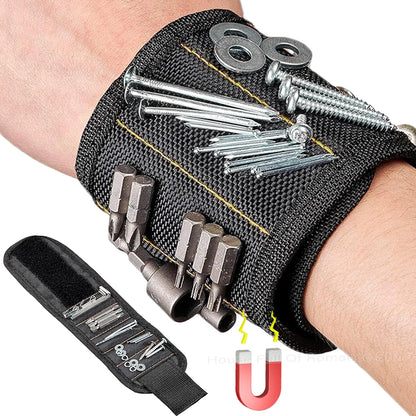 Magnetic Wristband for Holding Screws Nails Portable Toold Organizer Bag Wrist Wrap Tool Belt with Strong Magnets Cool Gadgets