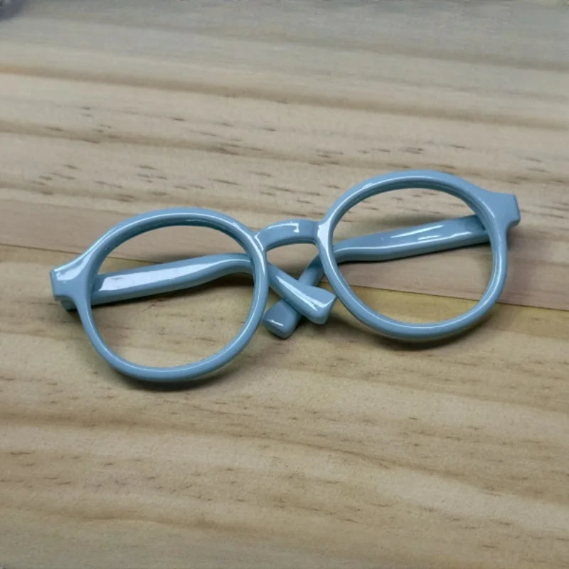 LABUBU 17cm Doll 6.5cm Transparent Glasses Stylish Sunglasses for 1/8 -1/4 BJD Doll Accessories