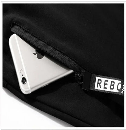 Casual sportswear set, 2-piece set, top and bottom wear. Fashion, jogging, outdoor, fashionable sportswear for men first 2025