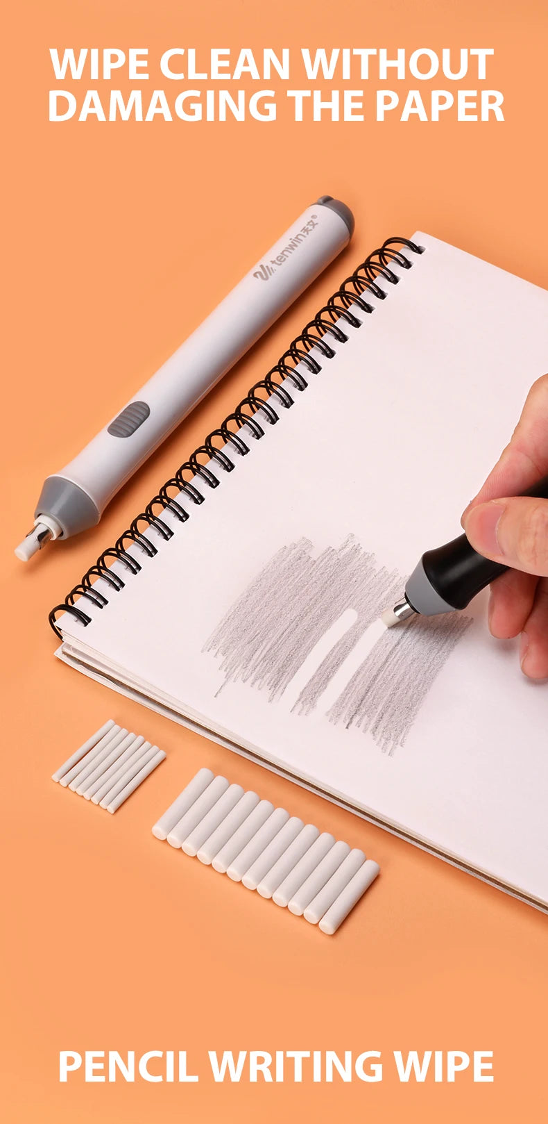 Adjustable Electric Borradores Escolares Rubber Refills Sketch Drawing Erasing Automatic School Cute Rubber Stationery Supplies