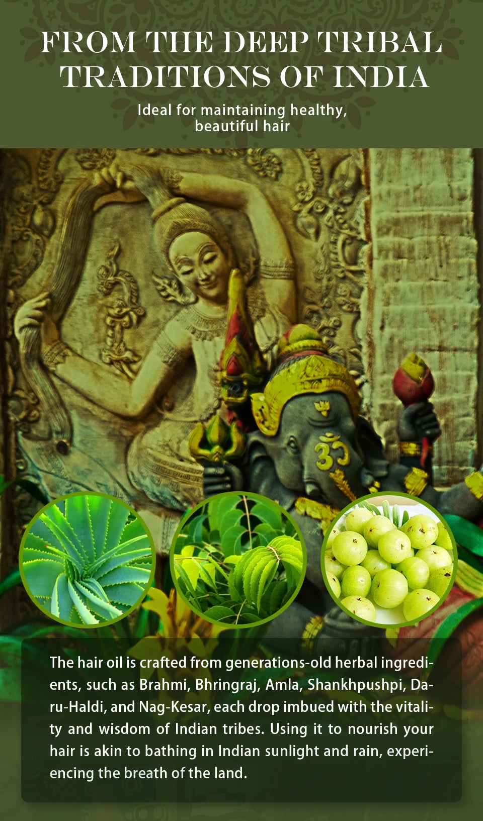 Ayurvedic Hair Growth Oil India Adivasi herbal Hair Growth Oils Anti Hair Loss Fast Regrowth Thicken Serum Hair Growth Products