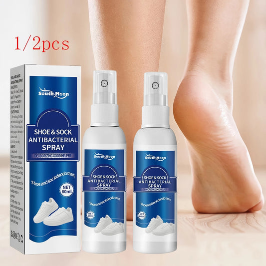Shoe Deodorizer Spray Antibacterial Shoe Freshener Long-Lasting Footwear Deodorant Antiperspirant Spray for Feet Care 1/2PCS