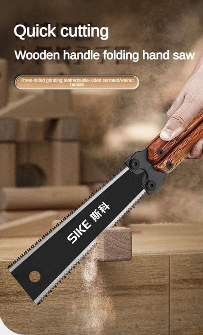 Woodworking specialized hand saw, double-sided saw, tree sawing tool, manual saw blade saw, household small handheld folding saw