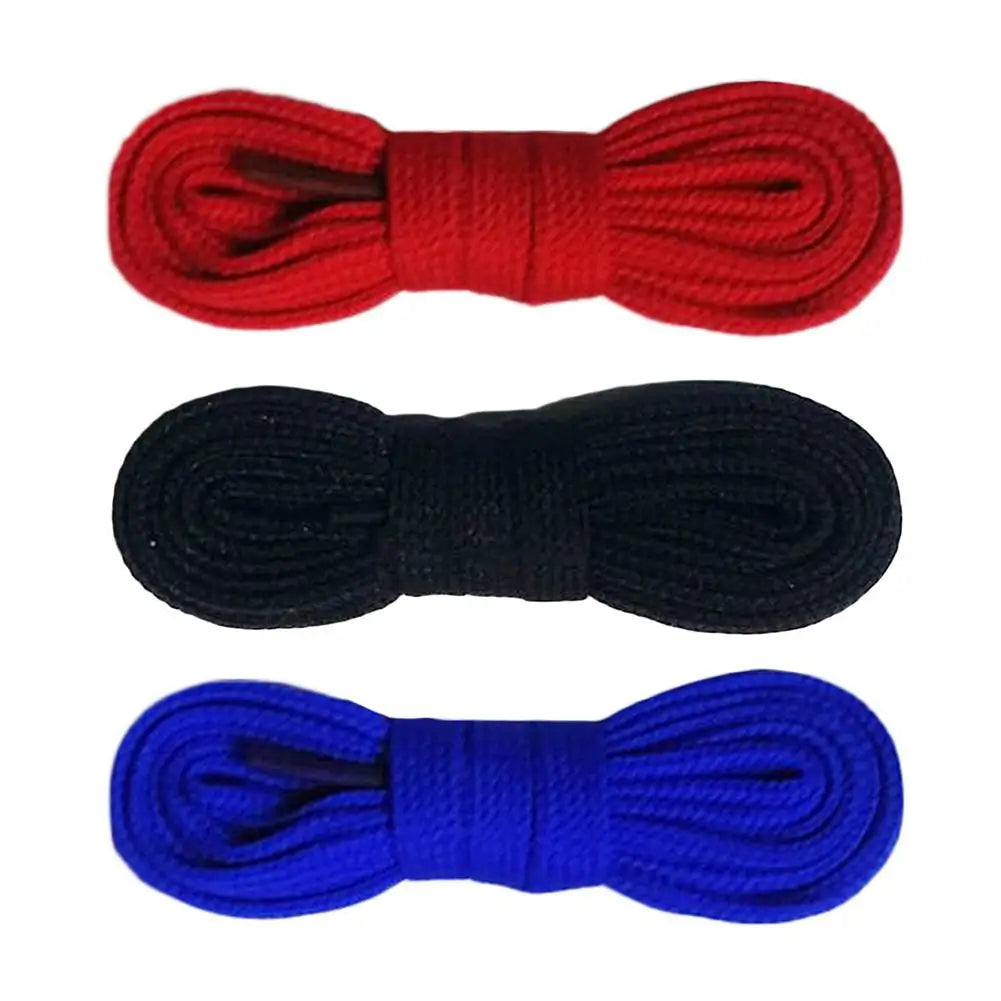 1.5CM Wide Double Layered Shoelaces Sports Rope Non Elastic Sports White Shoelaces Sports Shoe Laces