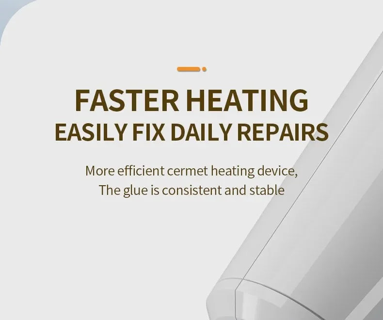 Mini Cordless Hot Melt Glue Gun, High Temperature Electric Repair Tool, DIY Power Tools, Plug-in Household, 10W, 80W, 7mm, 11mm