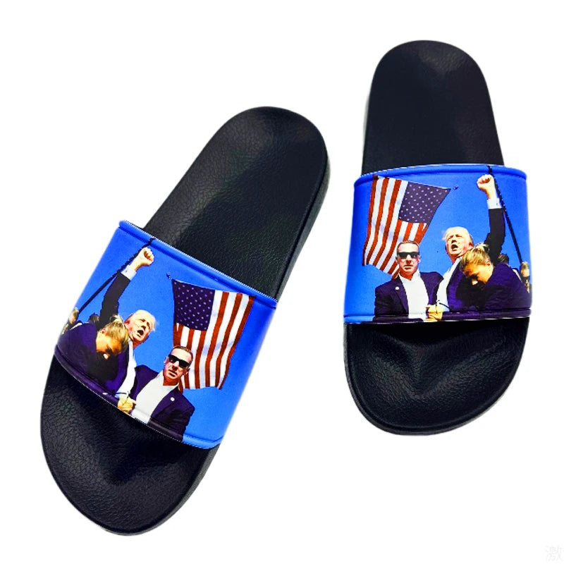 Trump Slippers Living Room Slippers for Men Original Brands Shoes Male Shoes Sneakers Comfortable Man Sandal Adult Men's Sandal