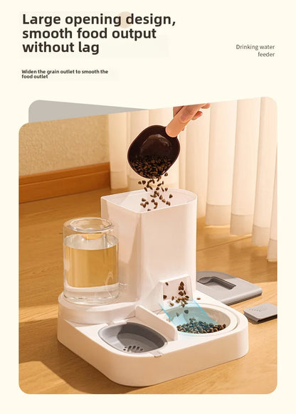 Pet automatic drinking water feeder Integrated large capacity dry and wet separation Ceramic bowl Stainless steel bowl