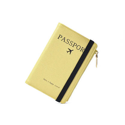RFID Blocking Passport Wallets Zipper Waterproof Wallet  Hand holder Anti-Theft Cell Phone Purse Travel Accessories