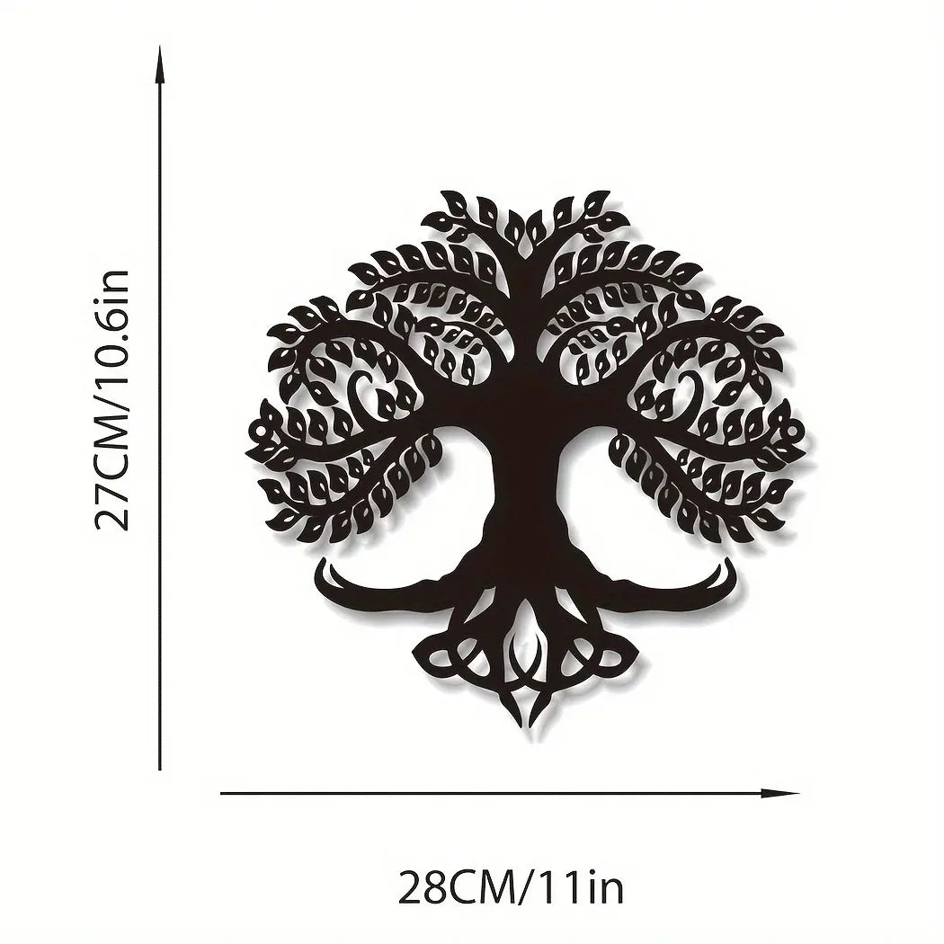 HelloYoung Landscape Wall Art, Deer & Scene Metal Wall Art Ornaments Home Decor, Metal Wall Art, Home Decor Art Wall Ornaments