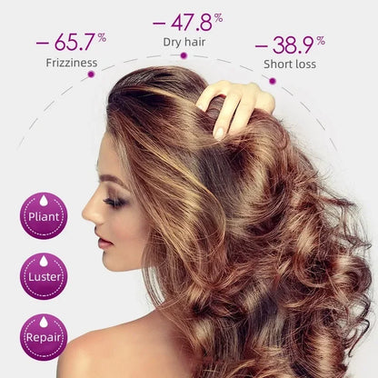 30Pcs Rose Essential Oil Vitamin Capsules Supple Dry Hair Keratin Plant Complex Oil Dry Damaged Hair Repair Female Silky Serum