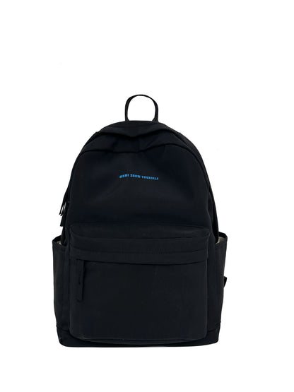 Schoolbags for junior high school girls. They are large-capacity, simple, versatile solid-color double-shoulder bags in ins styl