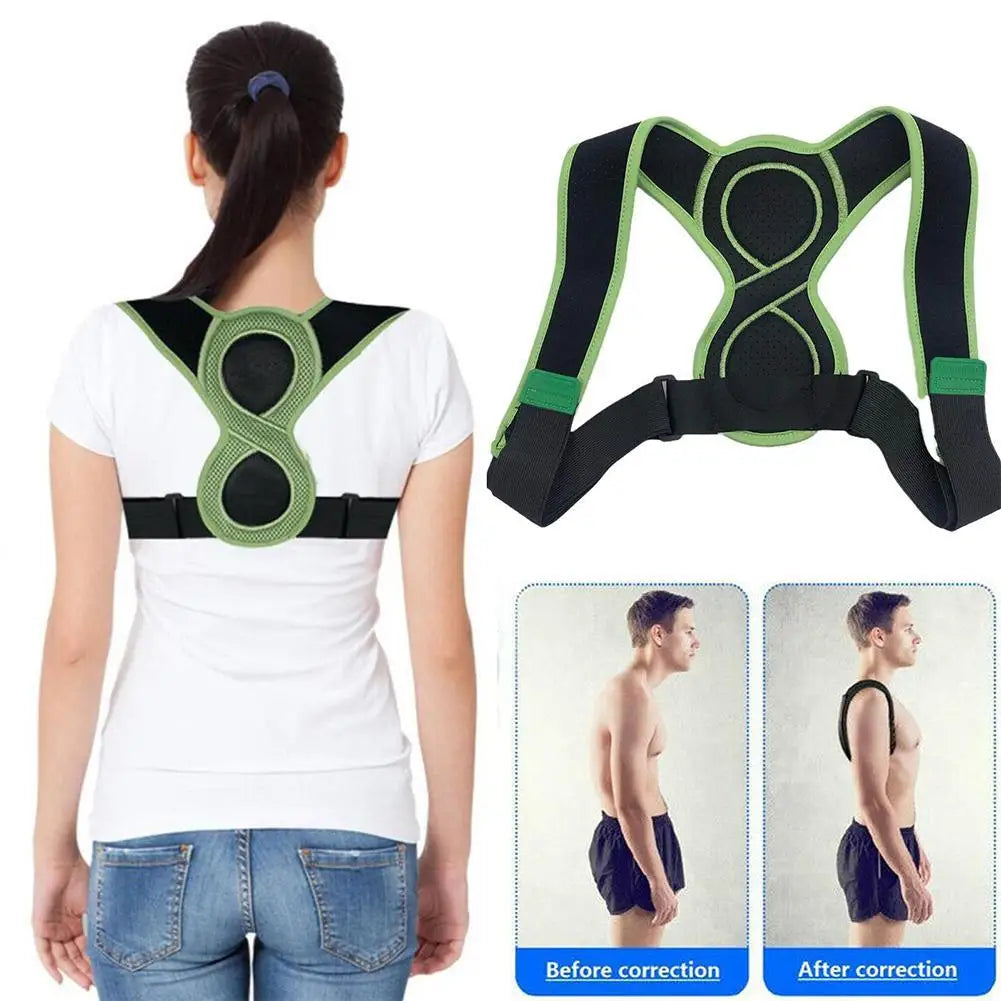 New Adjustable Adult Posture Corrector Fiber 8-word Back Helps Alleviate Back Pain Correction Belt