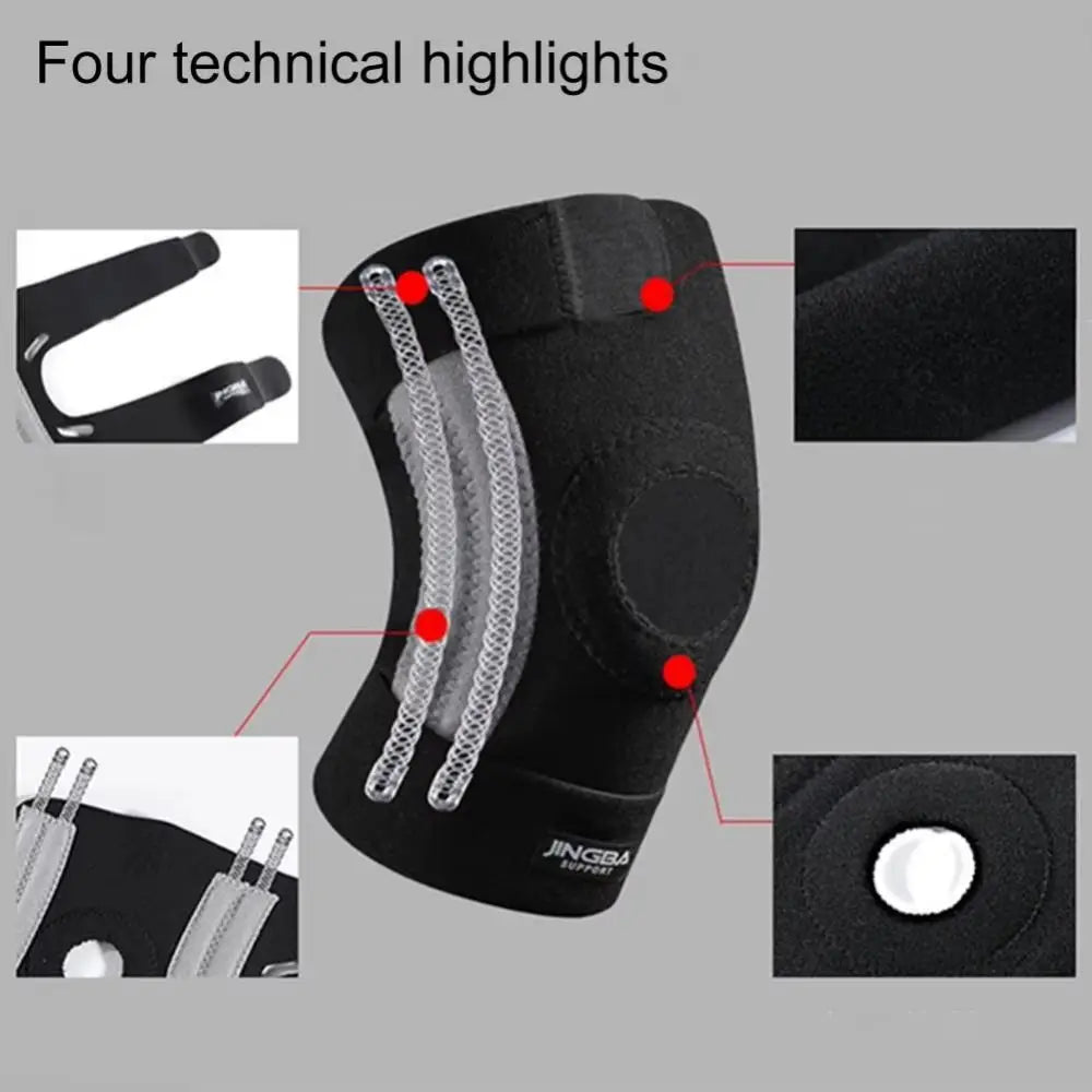 Elastic Adjustable Knee Pads Soft Anti-slip Fitness Knee Protector Breathable Comfortable Knee Brace Support Belt Volleyball