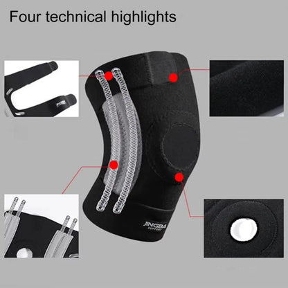 Elastic Adjustable Knee Pads Soft Anti-slip Fitness Knee Protector Breathable Comfortable Knee Brace Support Belt Volleyball