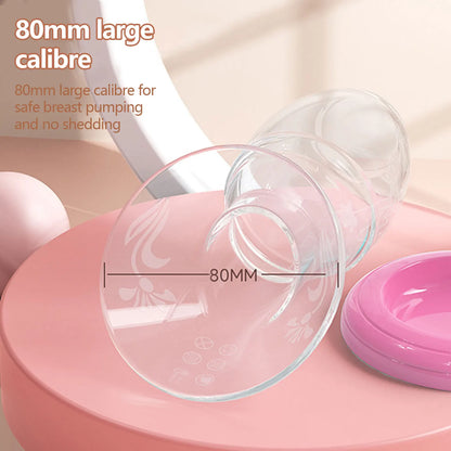 Portable silicone hand breast pump Breast milk reservoir Maternity feeding supplies With dust cap