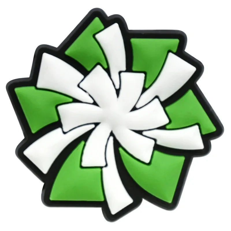 Cute Cheerleading Shoe Charms Decoration for Crocs Pin Accessories Charms Bracelet Wristband DIY Shoe Party Gifts