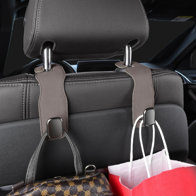 Car Hooks - Rear Seat Back Hooks for Vehicle Storage of Small Items