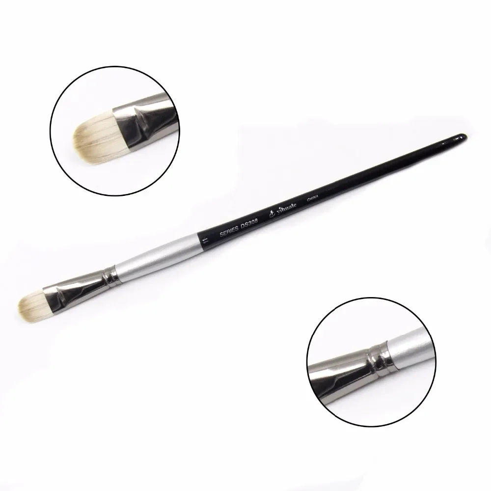 6 pcs set Art supplies series of bristles of the brush painting to the artist of high quality oil painting in watercolor brushes