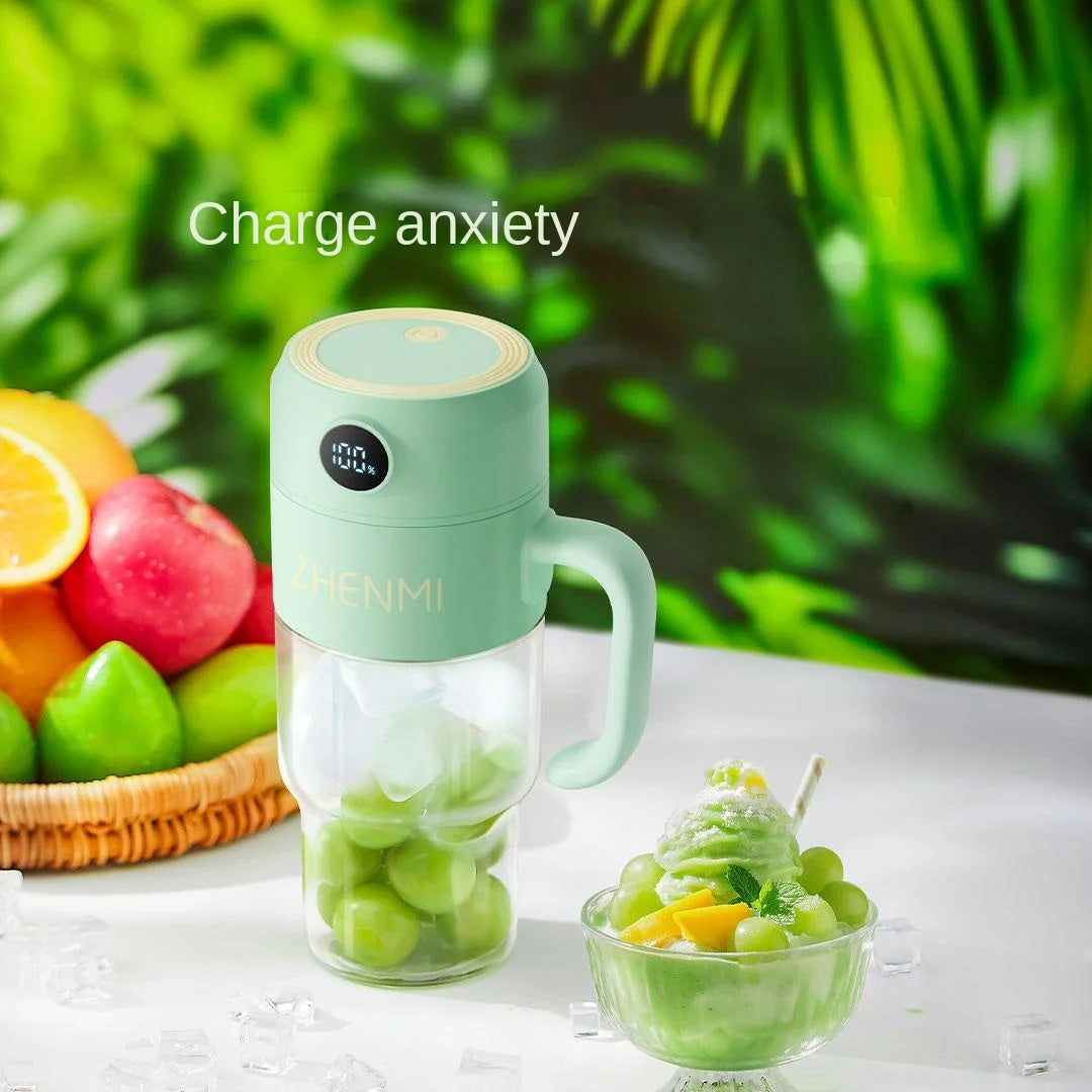 Portable Multifunction Fruit Juicer Blender 10 Blade Mini Ice Blender Smoothie Maker USB Charging Wireless Juice Extractor