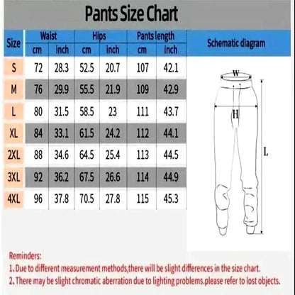 Men's printed waist sports pants street casual pants sports pants suitable outdoor sports and leisure pure jogging pants