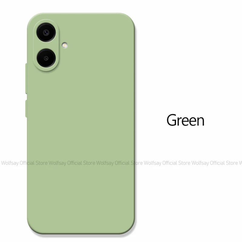 For Samsung Galaxy A06 Case For Samsung Galaxy A06 Cover Funda Shockproof Liquid Silicone TPU Phone Cover For Samsung Galaxy A06