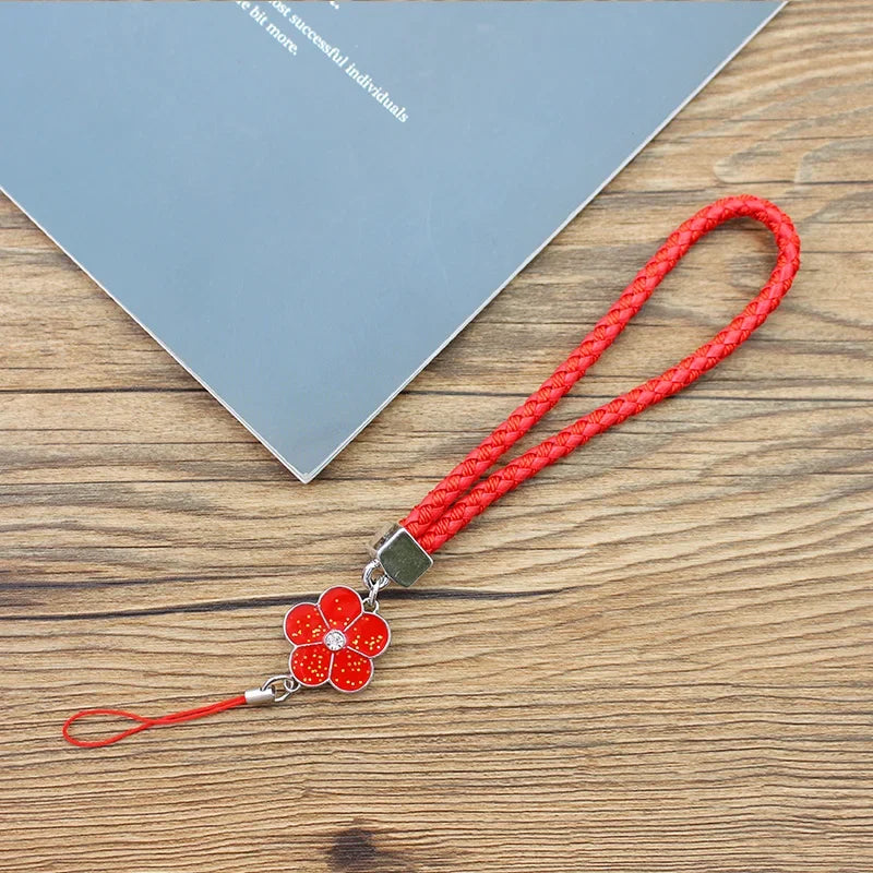 Phone Charm Strap Multicolor Phone Charm String Short Braid Mobile Phone Straps for Camera Anti-Lost Lanyard Gift Keychain Strap