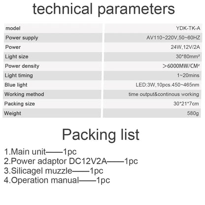 Dental Teeth Whitening Built-in 10Leds Lights Accelerator Light Mini Led Teeth Whitening Lamp Teeth Bleaching Laser Dental Tools