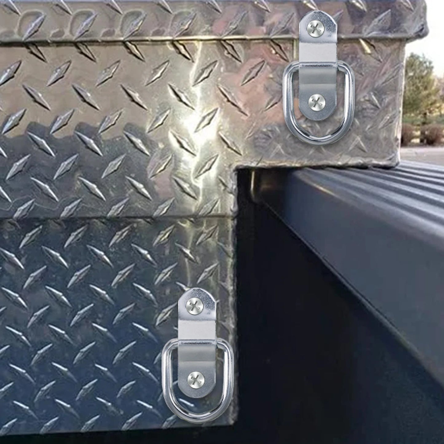 D Ring Tie Down Anchor Hook for Cargo Securing on Car Trucks Trailers Heavy Duty Metal Pull Ring Easy Surface Mount Fixing Point