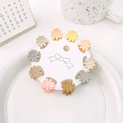 Hair Accessories Mini Hair Claw Frosting Barrettes Flower Mini Hair Claw Hair Ornaments Hair Clip Star Hair Crab Clip Children