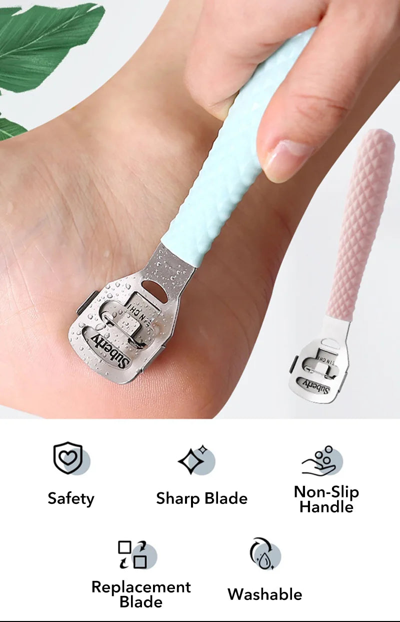 Professional Feet Care Tools Beauty Heel Cuticle Scraper Cutter Foot Care File Tool Pedicure Razor Blades for Pedicures Product