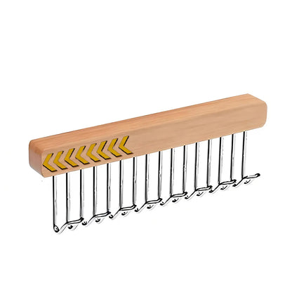 8/12 Hooks Retractable Wood Clothes Hanger Multi-functional Bra Storage Hanger Wall-mounted Wardrobe Hanger Clothes Organizer