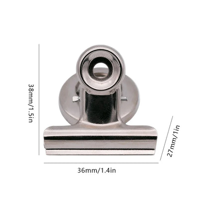 12/60pcs Fridge Strong Clips Magnets Scratch Free Detailed List Display Fastener Powerful Magnetic Paper Clip for Refrigerator