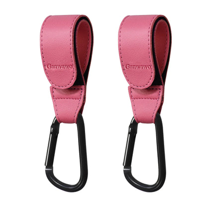 Stroller Accessories 2PCS Hooks Portable Baby Pram Universal Leather Hook