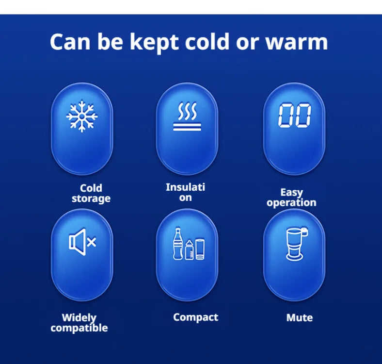 Car Hot Cold Cup Smart Quick Cooling Cup Warm Milk Cup Car Heater Car Hot Cold Cup Heater