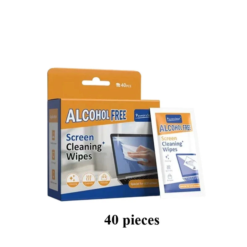 40Pack Disposable Portable Cleaning Wipes Phones Tablets Laptop TV Monitors Cars Spotless LCD Screens Universal Cleaners Wipes