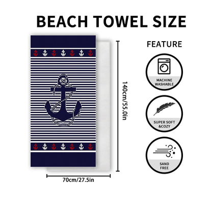 Beach Towels Large Sand Free for Adults Quick Drying Towel Swimming Super Absorbent Microfiber Bath Print Sports Surf Sea Travel
