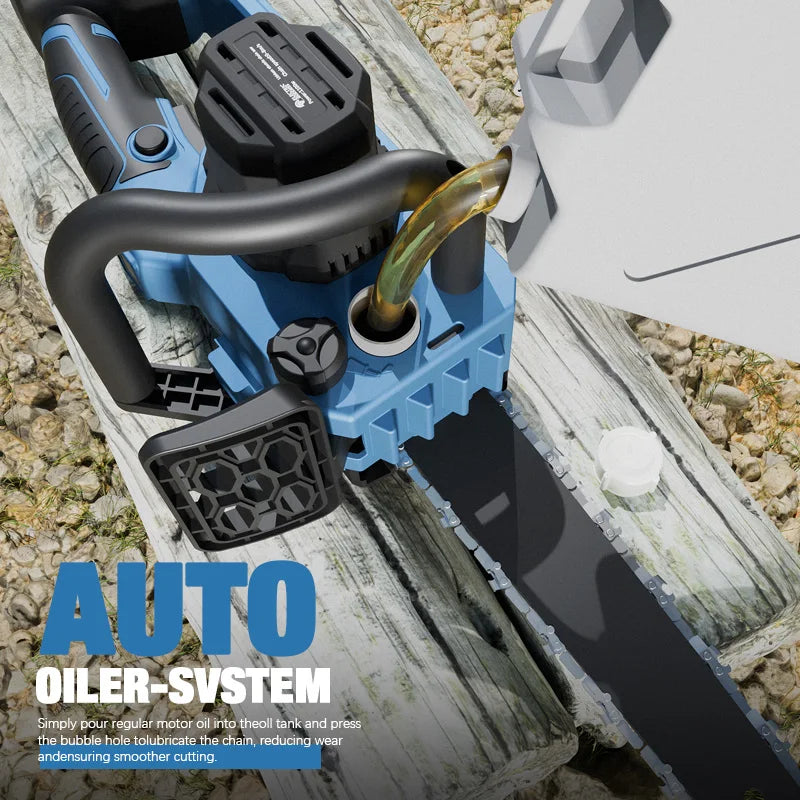 Electric Goddess 12inch Brushless Electric Chainsaw Cordless Portable Electric Saw Woodworking Tool For Makita 18V Battery Pin