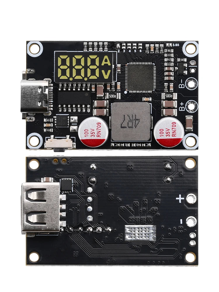 45W PD Mobile Phone Power Bank Charge Type-C USB Boost Charger Circuit Board Power Supply Accessory