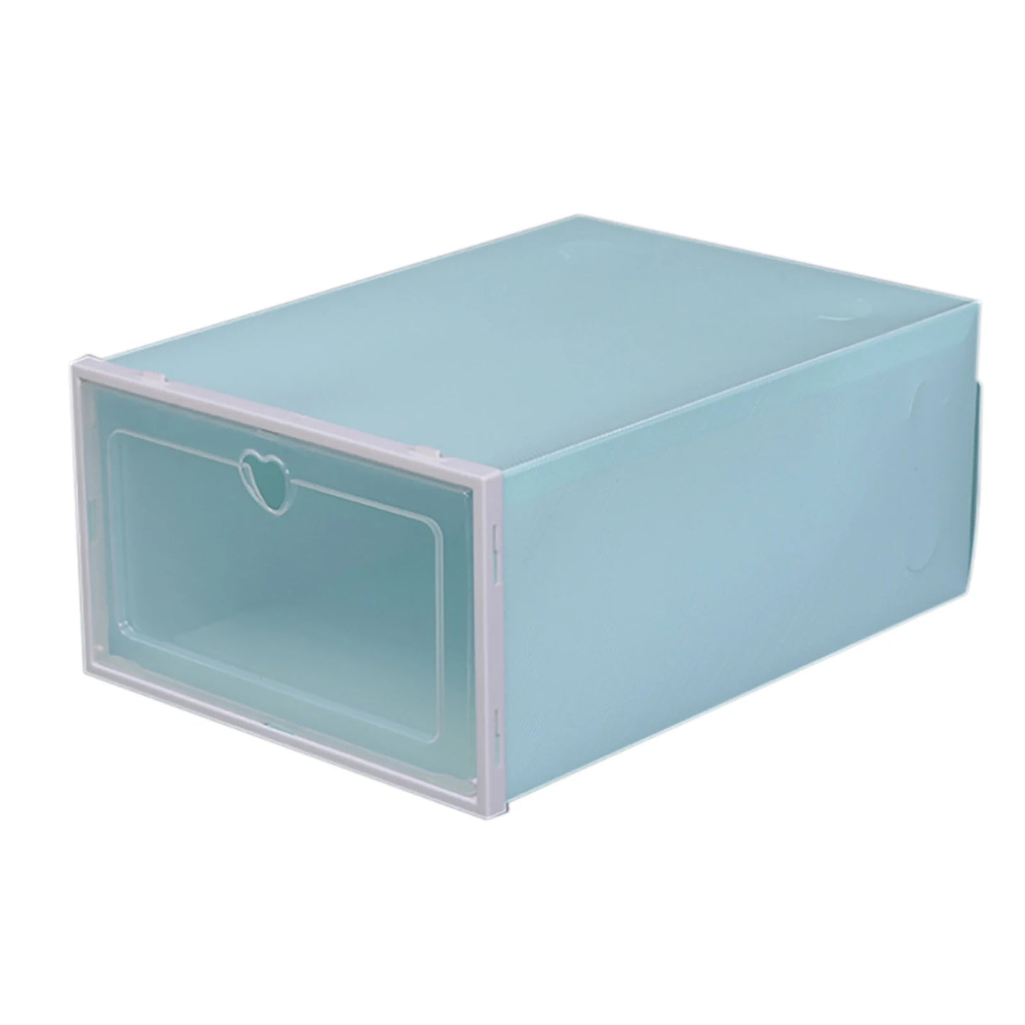 20Pcs Foldable Shoe Storage Boxes with Lids Transparent Stackable Containers Drawer Style PP Plastic Shoe Organizers