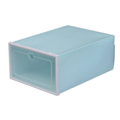 20Pcs Foldable Shoe Storage Boxes with Lids Transparent Stackable Containers Drawer Style PP Plastic Shoe Organizers