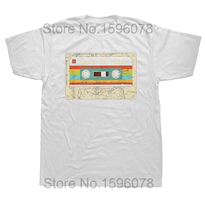 Vintage 1974 Limited Edition Cassette T Shirt Harajuku 50th 50 Years Old Birthday Party Retro Tshirt mens Clothes