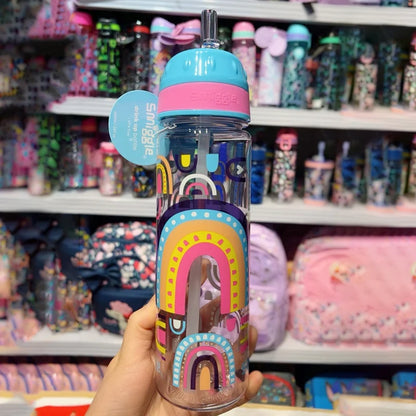 Genuine Australian Smiggle Schoolbag Light Pink Rainbow Door Student Stationery Pencil Case Large Capacity Backpack Student Gift