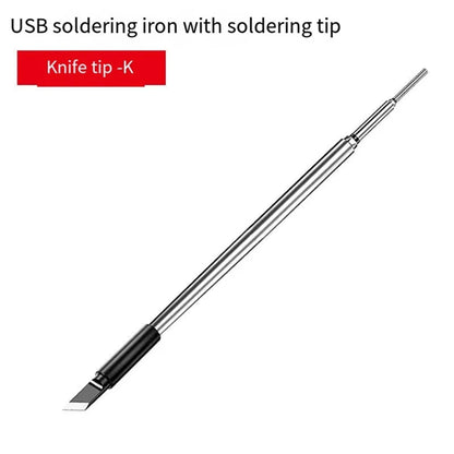 3Pc C210 Soldering Iron Tip USB Soldering Iron Tip 5V Battery Soldering Iron Tip Soldering Rework Accessories