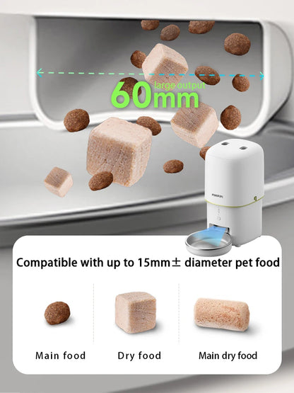 Automatic Cat Feeder 4L Pet Smart 5G WiFi Cat Food Kibble Dispenser Remote Control Auto Feeder For Cat Dog Dry Food Accessories