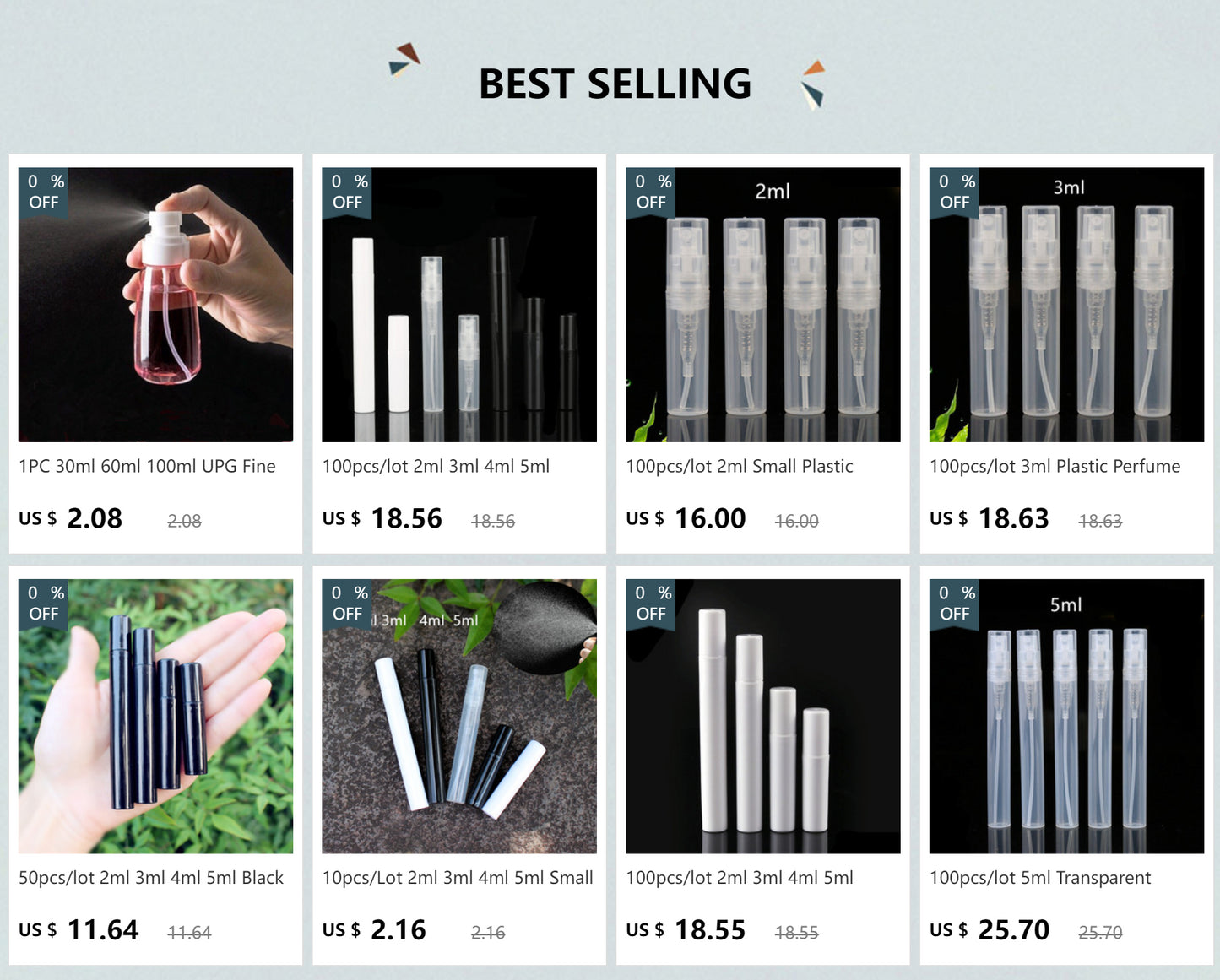 30ml 60ml 100ml UPG Fine Mist Spray Bottle Plastic Bottl Lotion Pump Travel Perfume Water Bottles Refill