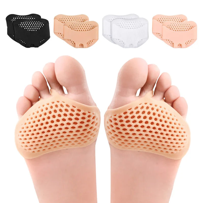 Silicone Forefoot Pads for Women High Heel Pain Relieve Inserts Breathable Foot Care Pads Half Shoe Insole Cushion Accessories