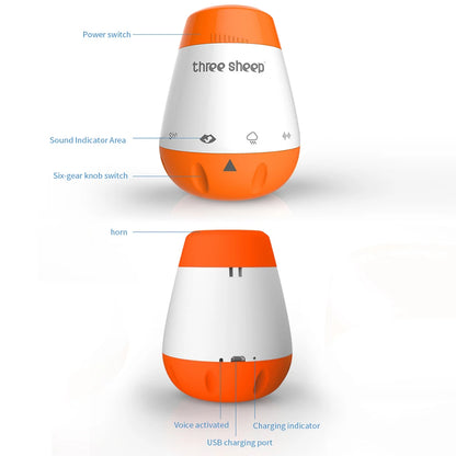 Baby White Noise Machine Smart Music Voice Sensor Infants Bad Sleep Helper Therapy Sound Monitor Generator for Babies Relax Toy