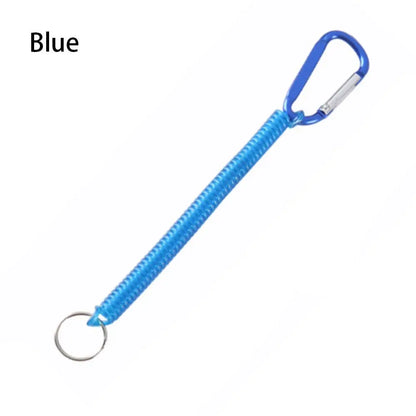 Gear Tool Outdoor Hiking Camping Anti-lost Phone Keychain Portable Fishing Lanyards Camping Carabiner Spring Elastic Rope